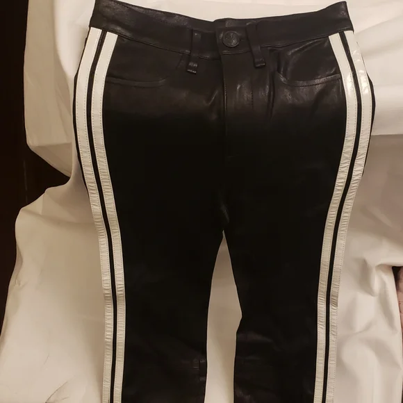 Rag & Bone Black Lamb Leather Cigarette Pants NWT!